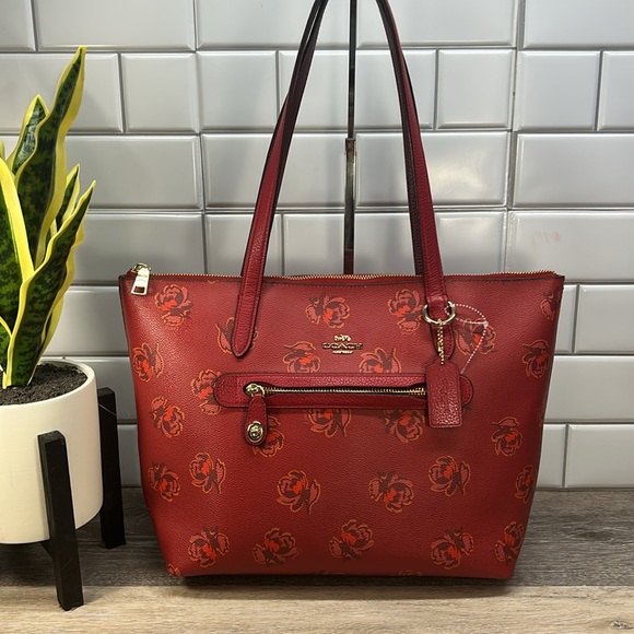 Coach Handbags - Coach Floral zip top tote